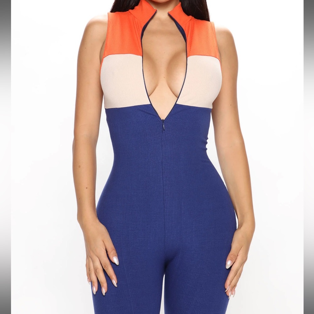 Color block jumpsuit
